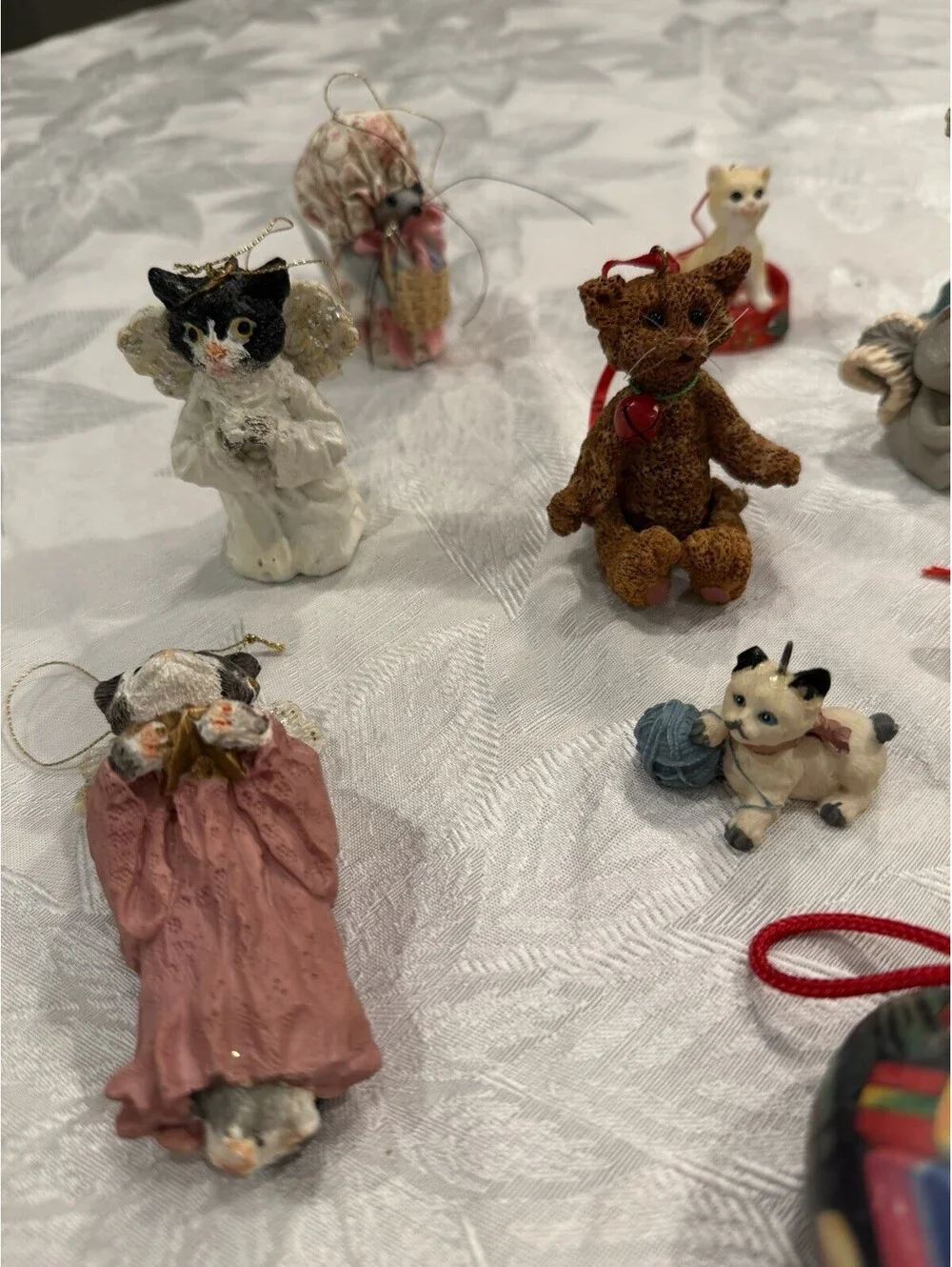 Christmas Ornaments Cat Theme Lot Of  19